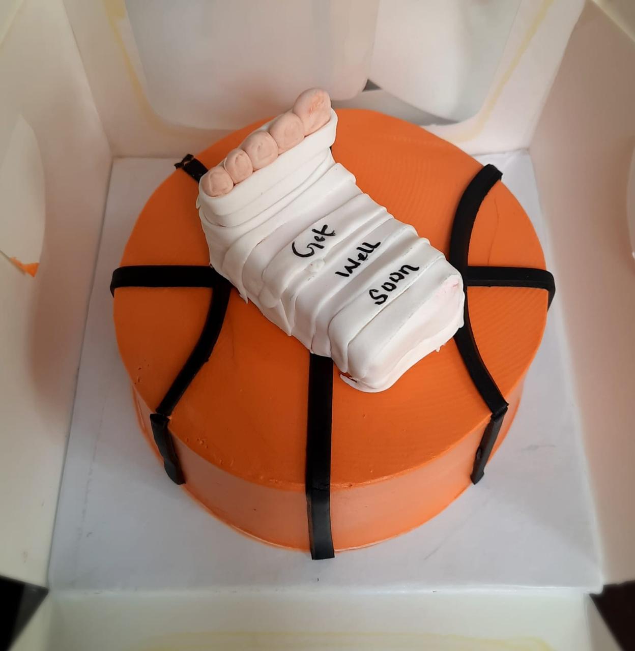 Basketball Injury Recovery Theme Cake