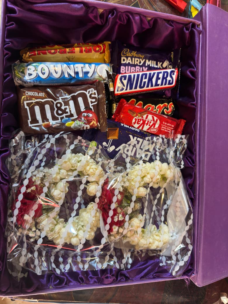 Premium Chocolate and Floral Gift Box