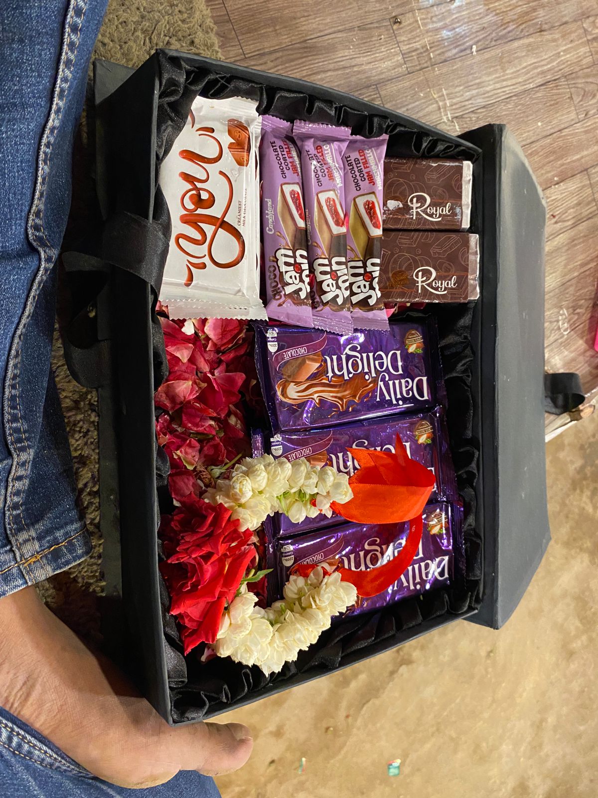 Premium Chocolate Gift Box with Floral Touch