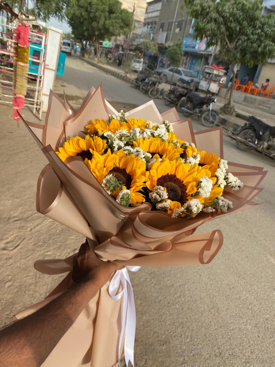 Golden Sunflower Celebration Bouquet