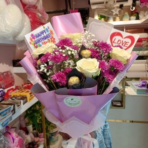 Birthday Special Mixed Flower & Chocolate Bouquet