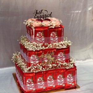 Grand KitKat 3-Tier Engagement Chocolate Cake